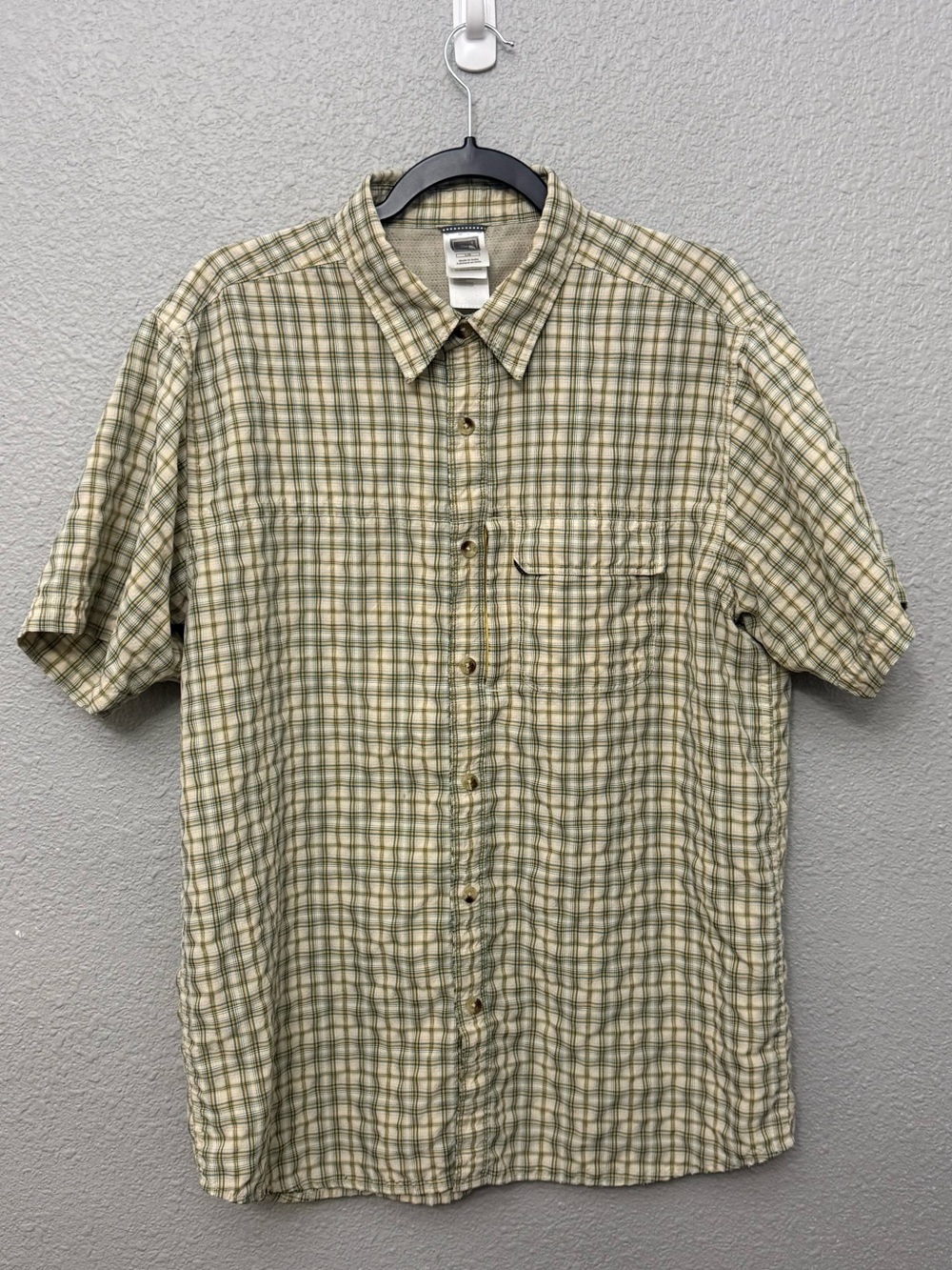 The North Face | Y2K Checkered Boxy S/S Button Down Shirt | Size Large